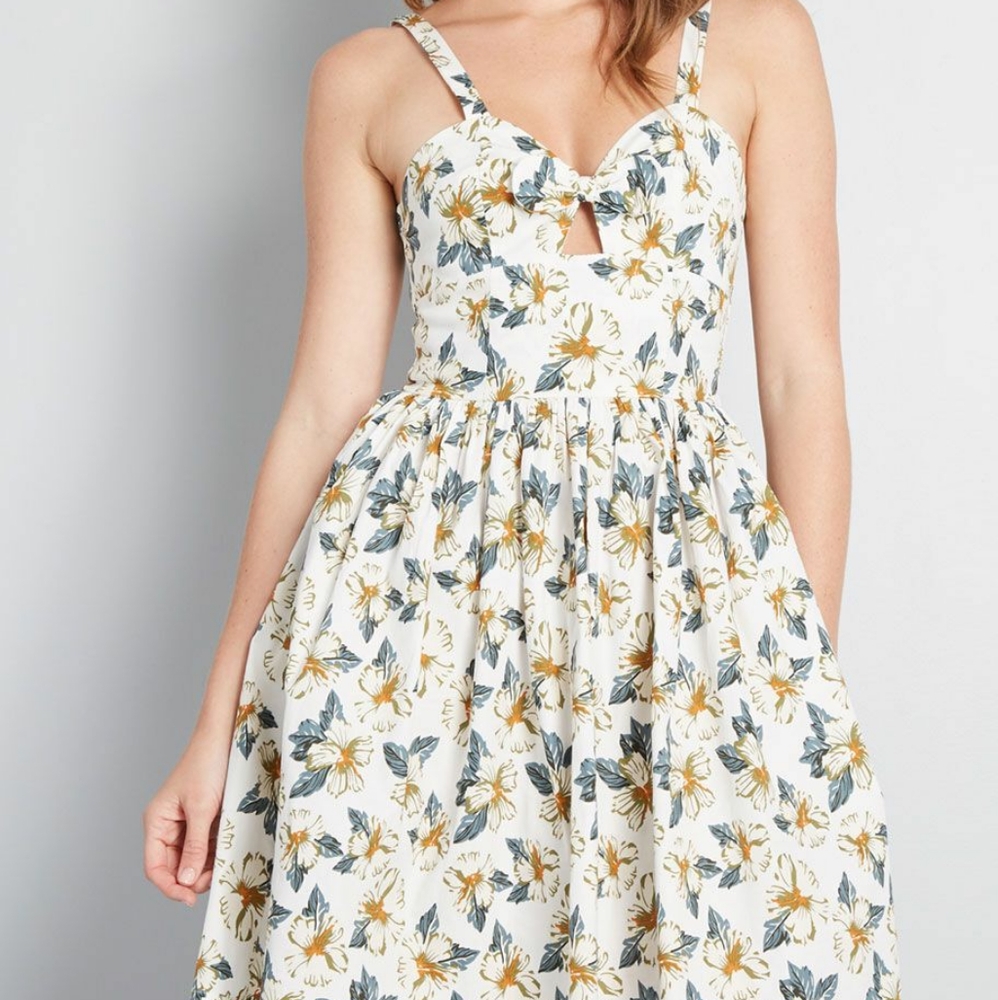 Banned Retro Modcloth Outdoor Allure Cotton Dress